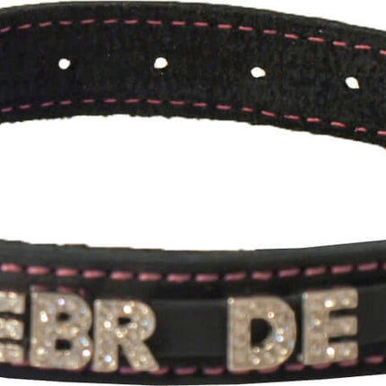 AnimalstoreXL Boon Naamhalsband Soft Gest. Zw Rz. 12mm 35cm