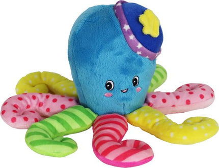 AnimalstoreXL Boon Octopus Pluche Multicolor met Piep 37cm