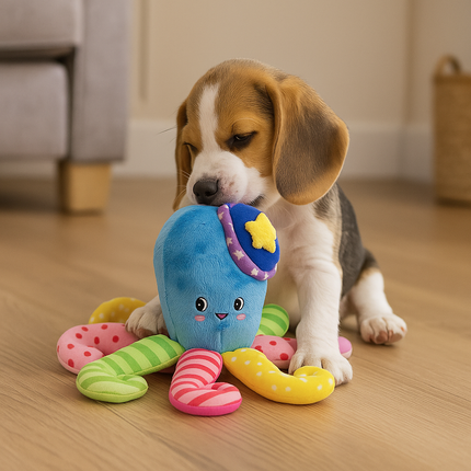 Boon Octopus Plüsch Multicolor mit Quietscher 37cm