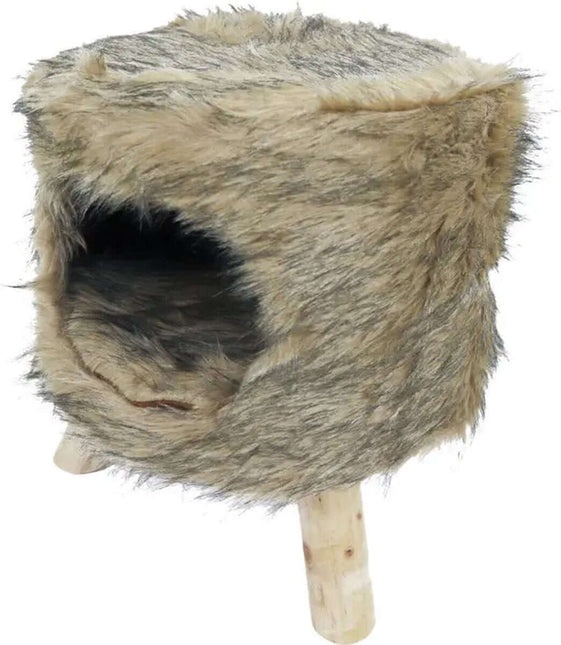 Boon Poef Rund mit Loch Plüsch 42x50cm