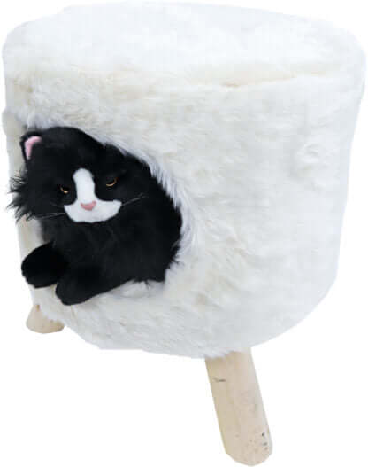 Boon Poef Rund mit Loch Plüsch 42x50cm