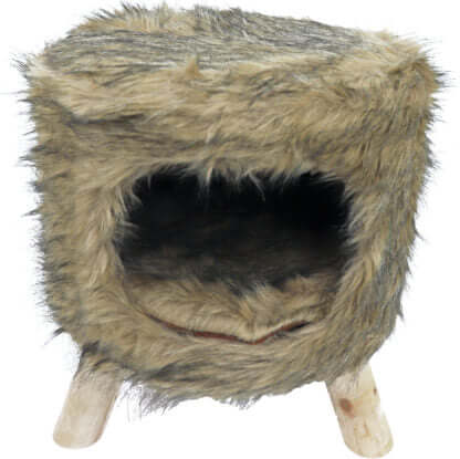 Boon Poef Rund mit Loch Plüsch 42x50cm