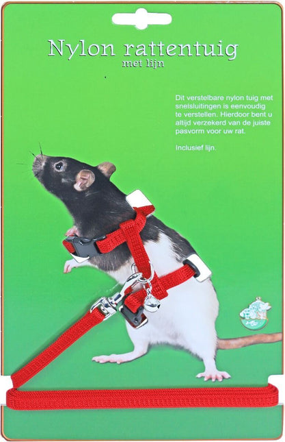 AnimalstoreXL Boon Rattentuig met Lijn Rood