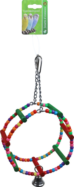 AnimalstoreXL Boon Ringschommel met Kralen en Met. Bel 21cm