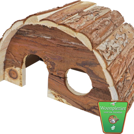 AnimalstoreXL Boon Knaagdierhuis Halfrond Natural M 25cm