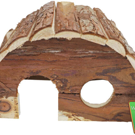 AnimalstoreXL Boon Knaagdierhuis Halfrond Natural M 25cm
