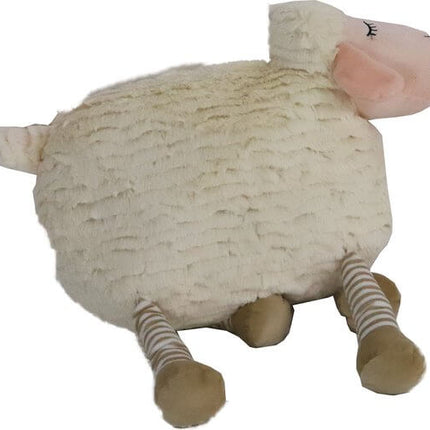 AnimalstoreXL Boon Schaap Pluche Speelkussen Bei. met Piep 36cm