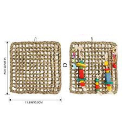 Boon Zeegrasklimrek mit Holzklötzen 29x29cm