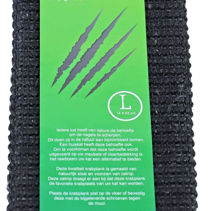 AnimalstoreXL Boon Krabplank Sisal met Catnip Large 14x63cm