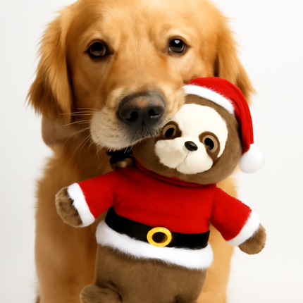 Boon Luiaard Plüsch mit Weihnachtskostüm Braun 32cm