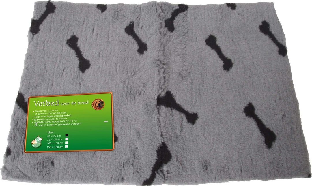 AnimalstoreXL Boon Vetbed Grijs met Bot 50x70cm