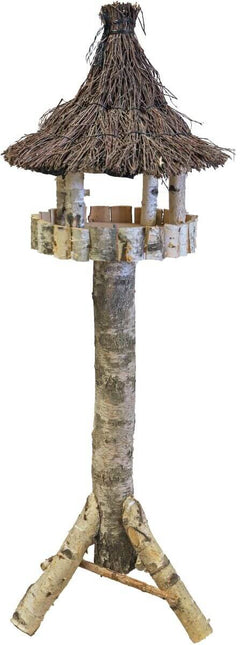 AnimalstoreXL Boon Voederhuis Berken Rond Luxe Tenen Dak