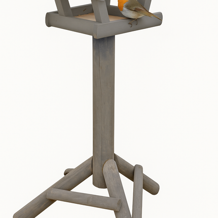 Boon Voederhaus Grau Mini Stroh Dach - Weiß Mini Zehen Dach