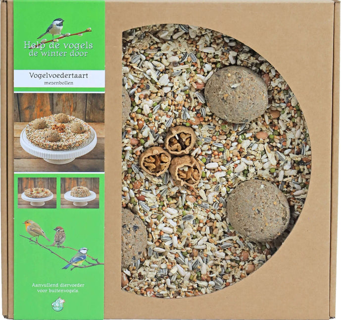 AnimalstoreXL Boon Voedertaart met Mezenbollen 24cm