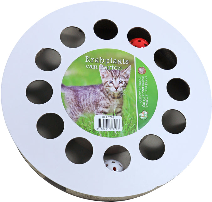 AnimalstoreXL Boon Cattrack Karton met 2x Bal met Catnip 32cm