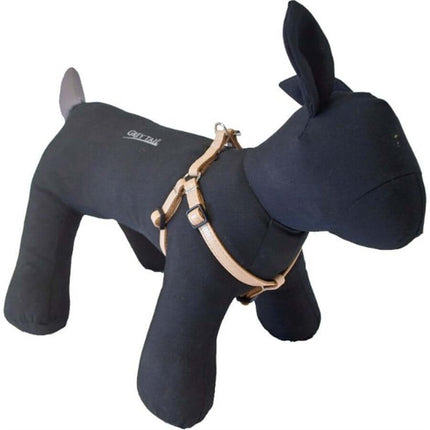 AnimalstoreXL Boon Tuig BH Nylon PU Beige 10mm 25-35cm