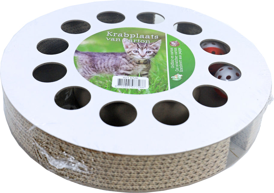 AnimalstoreXL Boon Cattrack Karton met 2x Bal met Catnip 32cm