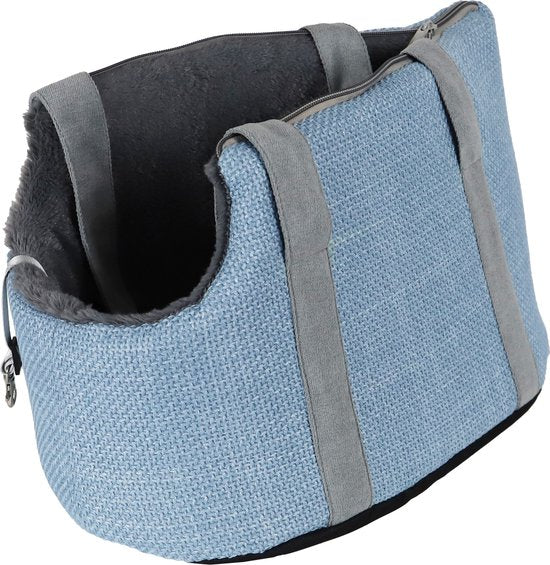 AnimalstoreXL Boony Draag tas Linnenlook met Draagband 46cm