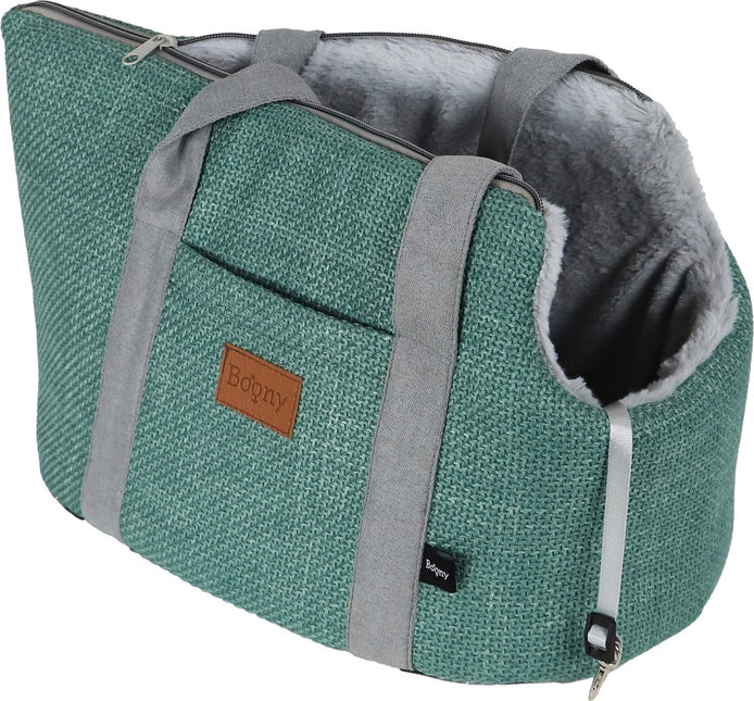 AnimalstoreXL Boony Draag tas Linnenlook met Draagband 46cm