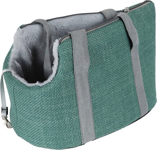 AnimalstoreXL Boony Draag tas Linnenlook met Draagband 46cm