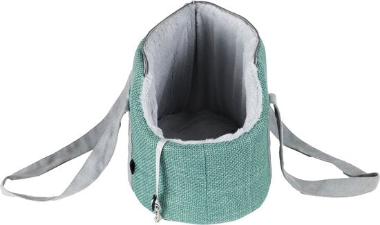 AnimalstoreXL Boony Draag tas Linnenlook met Draagband 46cm