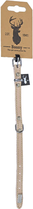 AnimalstoreXL Boony Est1941 Halsband Leder Sand 12mm 30cm
