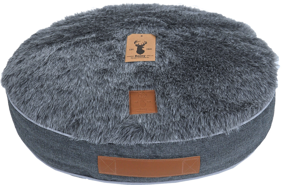 AnimalstoreXL Boony Est1941 Dubbelzijdig Kussen 'Dreamer Badger Grey' 55x45cm