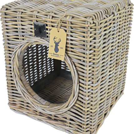 AnimalstoreXL Boony Est1941 Hocker Rotan 40x40x45cm