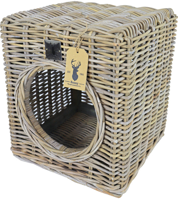 AnimalstoreXL Boony Est1941 Hocker Rotan 40x40x45cm