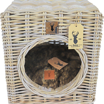 AnimalstoreXL Boony Est1941 Hocker Rotan 40x40x45cm