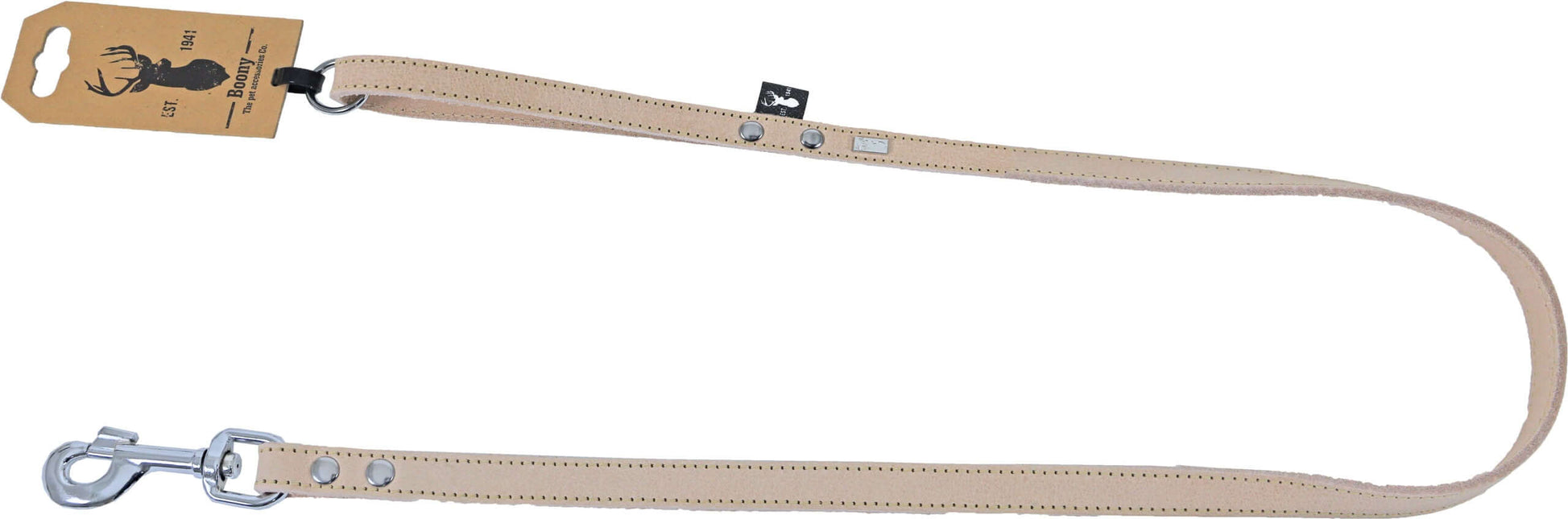 AnimalstoreXL Boony Est1941 Lijn Leder Sand 16mm 100cm