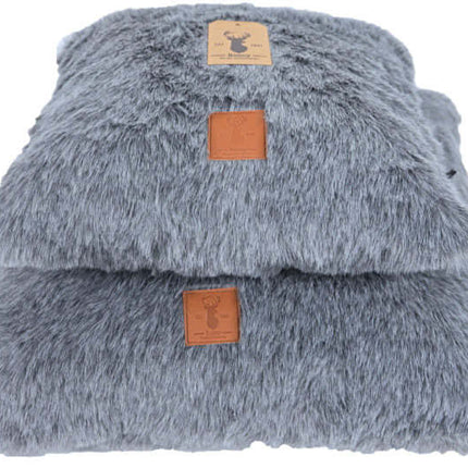 AnimalstoreXL Boony Est1941 Ligkussen Badger Grey 37x37cm