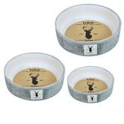 Boony Est 1941 Fressnapf Stein Korb Grau 12cm