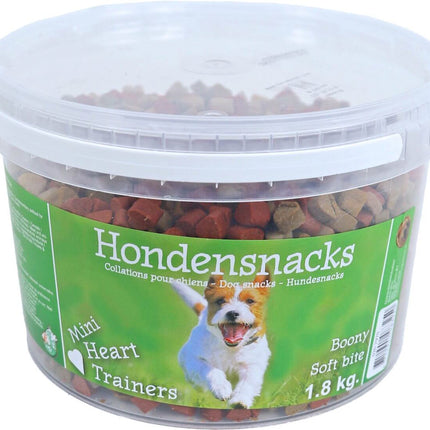 Boony Semi Moist Emmer Überraschung - Mini Herz - Fleisch - Knochen Mischung 1,8kg