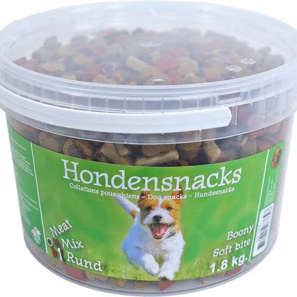 Boony Semi Moist Emmer Überraschung - Mini Herz - Fleisch - Knochen Mischung 1,8kg