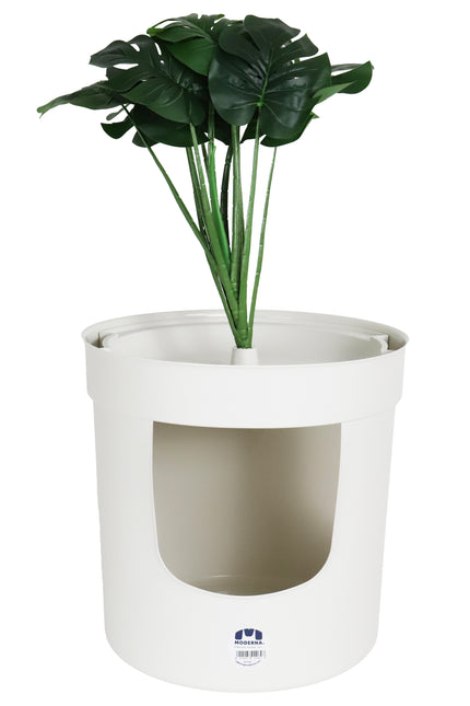 AnimalstoreXL Moderna Kattentoilet Hidden Planter Wit