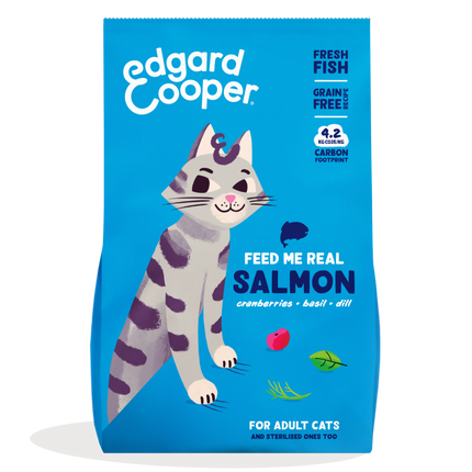 AnimalstoreXL Edgard & Cooper Brok Volwassen Kat Zalm Graanvrij