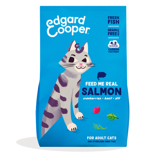 Edgard &amp; Cooper Chunk Lachs für erwachsene Katzen, getreidefrei