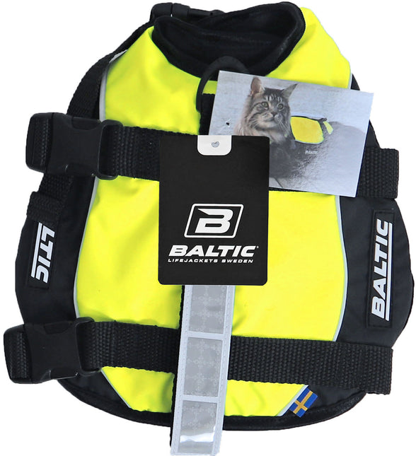 AnimalstoreXL Kattenzwemvest Maja S Geel/Zwart