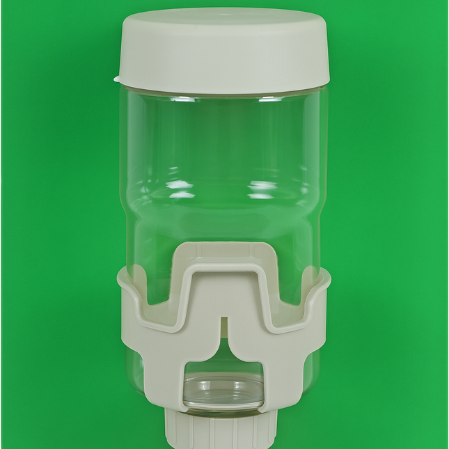 Boony Trinkflasche Nachfüllbar mit Halter und Edelstahl-Ausguss 450ml - 1000ml