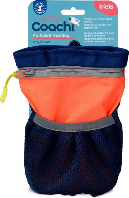 AnimalstoreXL Coachi Train en Treat Bag Pro Navy en Coral