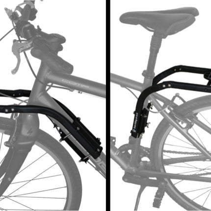 AnimalstoreXL Doggyride Britch Front- Rearrack met Basket Adapter voor je fiets