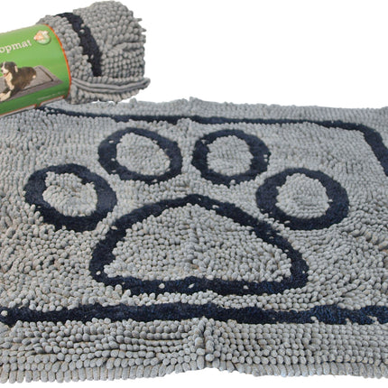 AnimalstoreXL Droogloopmat Medium Grijs+Poot 76X53cm