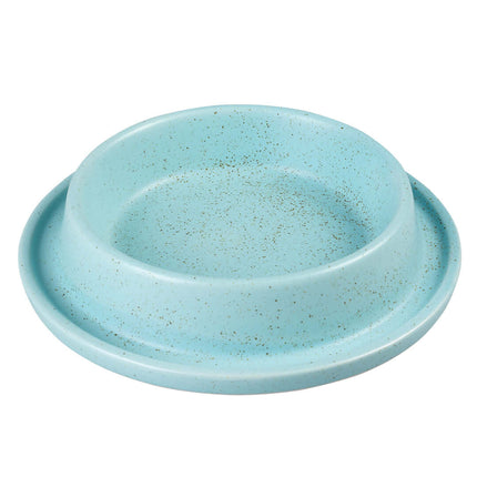 AnimalstoreXL Duvoplus - Anti-Mors Eetkom Stone Speckle 430ml - 20,5x20,5x4cm Turquoise