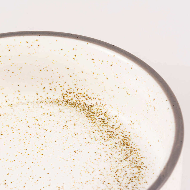 AnimalstoreXL Duvoplus - Eetkom Stone Speckle 750ml - M 15,5x15,5x6,5cm Wit