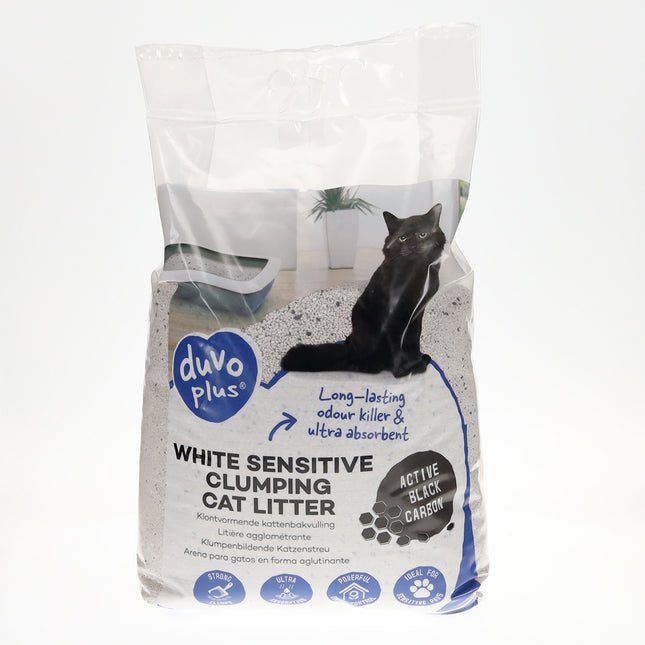AnimalstoreXL Duvoplus Kattenbakvulling Premium Sensitive Koolstof 12kg