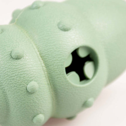 AnimalstoreXL Duvoplus Eco Rubber Schelp Snackdispenser 7,5x7,5x14,5cm Groen