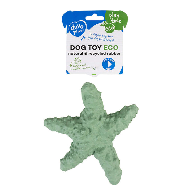 AnimalstoreXL Duvoplus Eco Rubber Zeester 15,2x15x4,8cm Groen