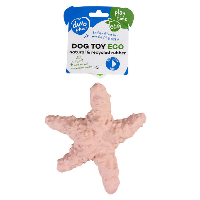 AnimalstoreXL Duvoplus Eco Rubber Zeester 15,2x15x4,8cm Roze