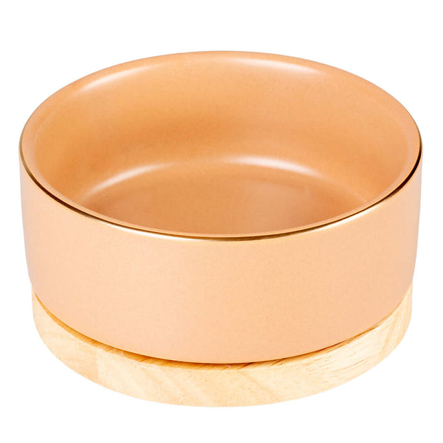 AnimalstoreXL Duvoplus Eetkom Stone Timber 450ml 12,5x12,5x6cm Roze